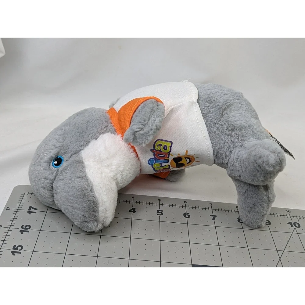 Gray Dolphin Porpoise Plush 9 Inch Florida Shirt Zoovenir 2019 RGU Group Stuffed